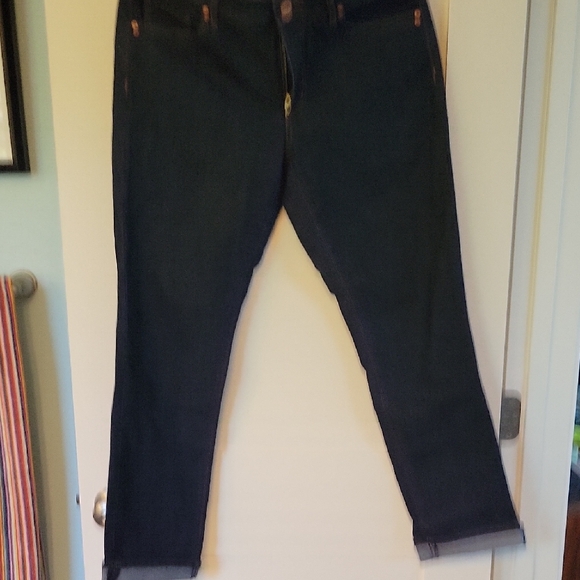 LOFT Women's Midnight Blue Cropped Jeans - Picture 1 of 4